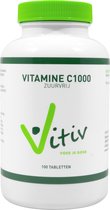 Vitiv Vitamine C1000 Zuurvrij Tabletten
