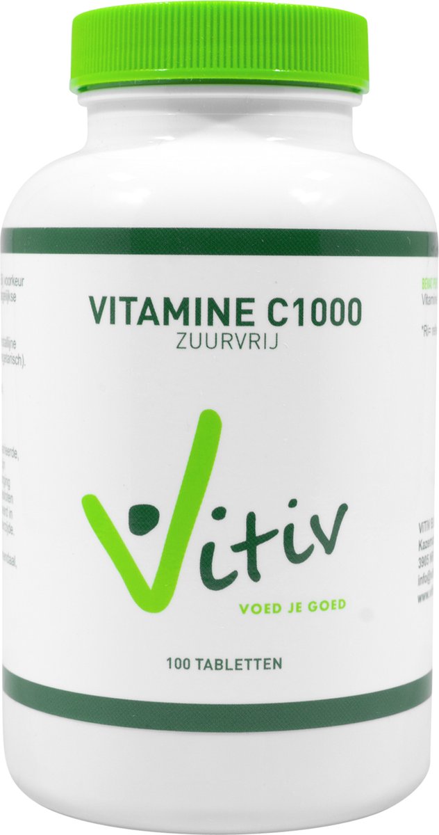 Vitiv- Vitamin C1000 zuurvrij 100 tabletten