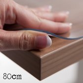 Tafelbeschermer Transparant 2mm (80cm breed) -  80 x 100 cm - Transparant tafellaken