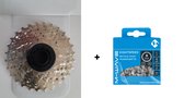 SUPERPROMO Microshift 7 speed cassette 11-28 + Shimano ketting 7v met kettingslotje COMBIDEAL! 7-14-21 versnellingen PREMIUM QUALITY