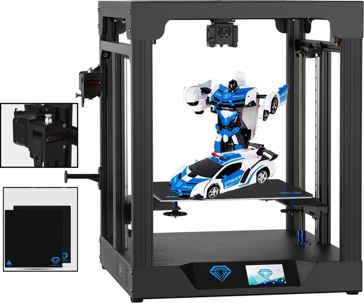 Luxiqo® SP-5 3D Printer Upgraded – 3D Printer Bouwpakket – DIY 3D – 300 x 300 x 330 mm