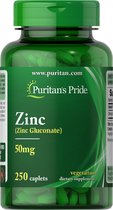 Puritan's Pride Chelated Zinc 50 mg 250 Tabletten 2063