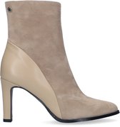 Notre-V 27468 Enkellaarsjes - Enkelboots met rits - Dames - Beige - Maat 38