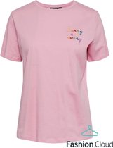 PIECES  pcjolly ss tee t-shirt dames ROSE L