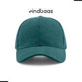 Legend Cap Basic - eindbaas - Corduroy - Ocean Blue - Oceaan blauwe corduroy pet