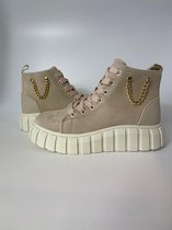 Platform Sneakers voor Dames - Beige - Maat 37