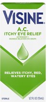 Visine A.C. Itchy Eye Relief XL - Oogdruppels Tegen Super Jeukende Ogen, Rode Ogen & Waterige Ogen - 1x15ML ✉️