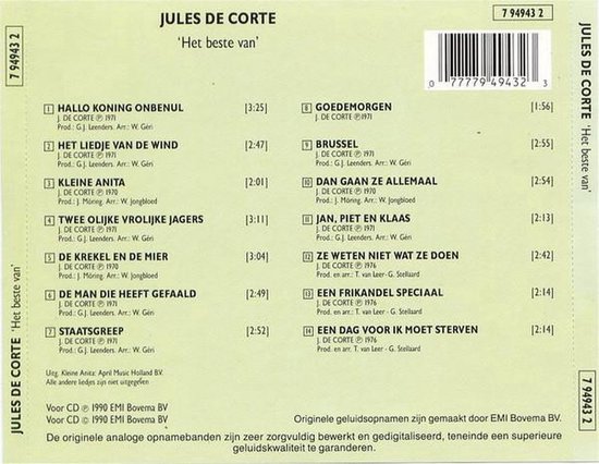 Best of Jules De Corte, Jules DeCorte | CD (album) | Muziek | bol.com