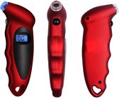 Rood | Digitale Bandenspanningsmeter - Bandenspannings Meetsysteem voor auto, fiets en trailer banden - 0,2 bar - 10,3 bar