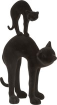 Kat - Kat | polyester | zwart | 21x12x (h)36 cm