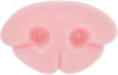 Dierenneus roze 12 mm - 2 stuks