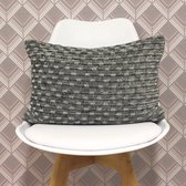 Paolettie Souk Poly Cushion - Sierkussen - Grijs - 35x50cm - Design - Kussen - Bank - Bed