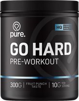 PURE Go Hard Fruit Punch - Pré-entraînement - 30 portions - sans sucre