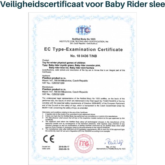 MARMAT Kinderslee met veiligheidsgordel tot 3 jaar (roze