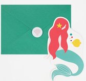 Set 8 feest uitnodigingen Mermaid