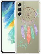 Hoesje Geschikt voor Samsung Galaxy S21 FE Watercolor Dreamcatcher