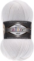 Alize Superlana Midi 55 White Pakket 5 Bollen 500 Gram