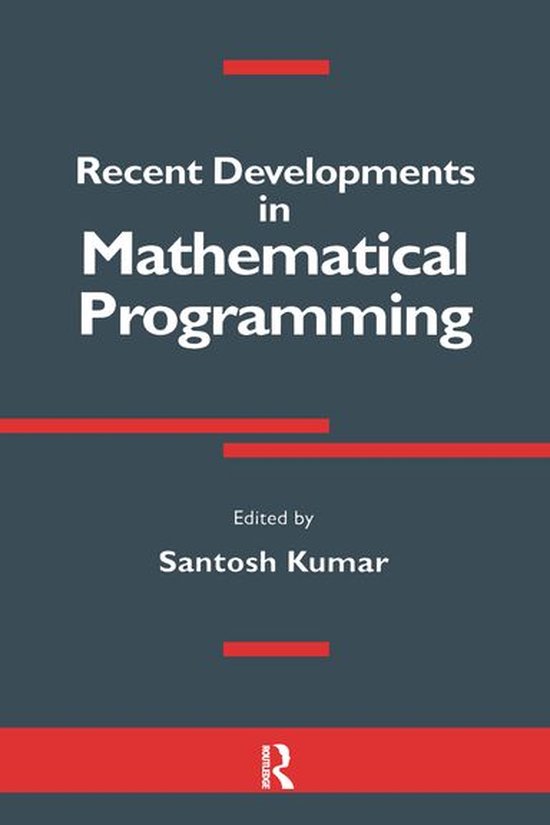 Recent Developments in Mathematical Programming - cover