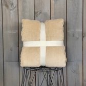 Lekker Zacht Cleo - Fleece - Plaid - 150 x 200 - Beige