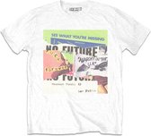 Sex Pistols - Collage Heren T-shirt - M - Wit