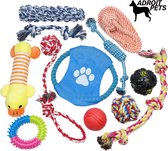 Hondenspeelgoed - Voordeel Set van 12 Stuks - Intelligentie - Bal - Hondenspeeltjes - Puppy - Kauwspeelgoed - Tanden - Robuust - Frisbee