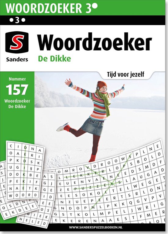 8SK-157 Sanders Puzzelboek Woordzoeker 3* De Dikke, editie 157