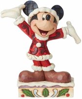Disney beeldje - Traditions collectie - Tis a Splendid Season - Mickey Mouse - Kerst / Christmas figurine