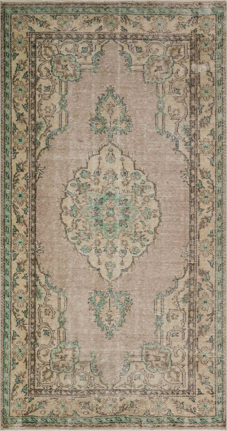 Vintage handgeweven vloerkleed - tapijt - Sena 275 x 146