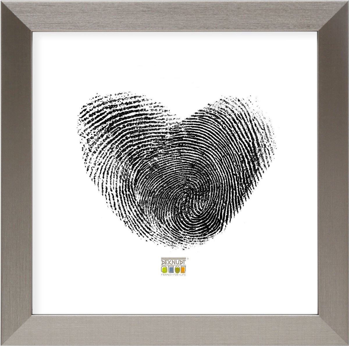 Koop Fotolijst Edsbyn Grafiet 40x40 cm - Passe-partout Zwart 10x10