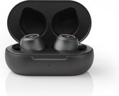 Nedis HPBT3050BK Volledig Draadloze Bluetooth®-oordopjes 3 Uur Afspeeltijd Oorschelphaakjes Spraakbediening Aanraakbediening Charging Case Zwart