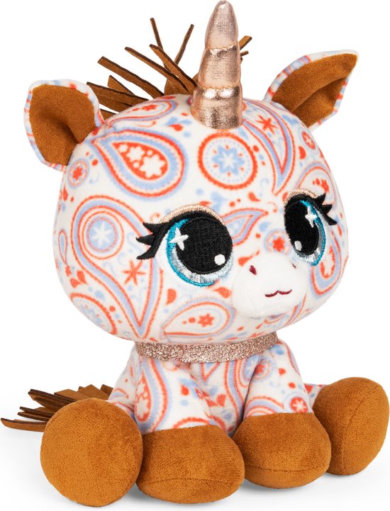 GUND PELUCHE P.LUSHES PETS - SALLY MUSTANG 20 CM - Peluche Licorne Bohême Inspirée des Tendances Modes - Taille 20 cm - Peluche A Collectionner - Collection Podium - 6064061 - Jouet Enfant 3 ans et +