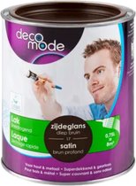Decomode lak sneldrogend zijdeglans diep bruin verf 750ml