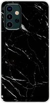 ADEL Siliconen Back Cover Softcase Hoesje Geschikt voor Samsung Galaxy A32 (5G) - Marmer Zwart