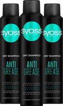 SYOSS Anti-Grease  DroogShampoo  3x 200ml - Voordeelverpakking