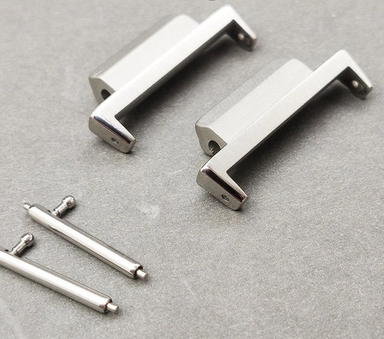 Metalen Adapters Kit voor Casio GShock - Adapter Kit Casio GShock GA2100 - Zilver