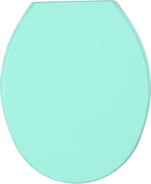 Allstar 23378100 wc-bril Thermoplast Cetona, toiletbril, Fix-Clip hygiënische bevestiging, 35,5 x 44,5 cm, groen
