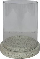 Windlicht kaarsen LOLA S | terrazzo - wit