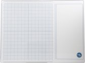 Crafts & Co Glass Media Mat - XL Glazen Snijmat voor Mixed Media - Extra Groot Formaat 45 x 60 cm - Anti Slip - incl. Meetlat - voor Snijden, Schilderen, Lijmen, Airbrush, Embossing