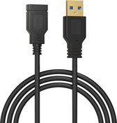 Qost - USB-A 3.0 Verlengkabel - 3 meter - USB 3.0 Female naar USB 3.0 Male - Gold Plated - Snelheid tot 5Gbps