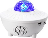 Lupio LED Star Galaxy Projector Ocean Wave nachtlampje | Kamer Décor | Meerdere Kleuren | Bluetooth