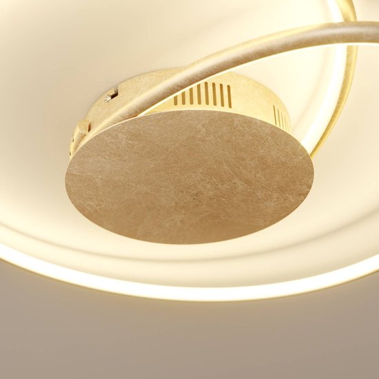 Lindby - LED plafondlamp - Metaal, kunststof - H: 8 cm - goud