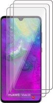 Mate 20 Screenprotector - Beschermglas Huawei Mate 20 Screen Protector Glas - 3 stuks