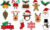 Kerst raamsticker set - Kerst - Kerst afbeeldingen - Christmas - Raamsticker - Raamsticker groot - Diverse kleuren