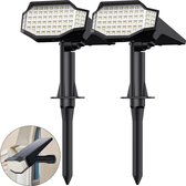 Zonnelampen voor buiten | 66 LEDS | 2-in-1 Draadloos | IP-65 Waterdicht | 3 Modi | 2 Stuks