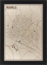 Houten stadskaart van Ruurlo