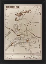 Houten stadskaart van Harmelen