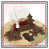 Suikervrije Chocolade Kerstpakket medium - puur