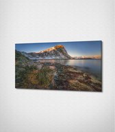 Cold Winter Canvas- 100 x 60 cm - Landschap - Schilderij - Canvas - Slaapkamer - Wanddecoratie  - Slaapkamer - Foto op canvas