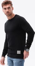 Ombre - heren sweater zwart - klassiek - E185