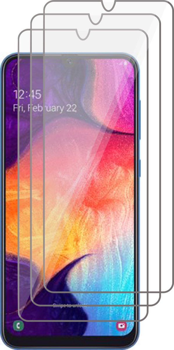 Screenprotector geschikt voor Samsung A30s - Beschermglas Screen Protector Glas - 3 stuks